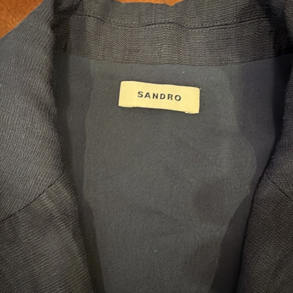 Sandro $490 Carine Blazer Mini Dress Navy US Size 8 - Picture 4 of 9